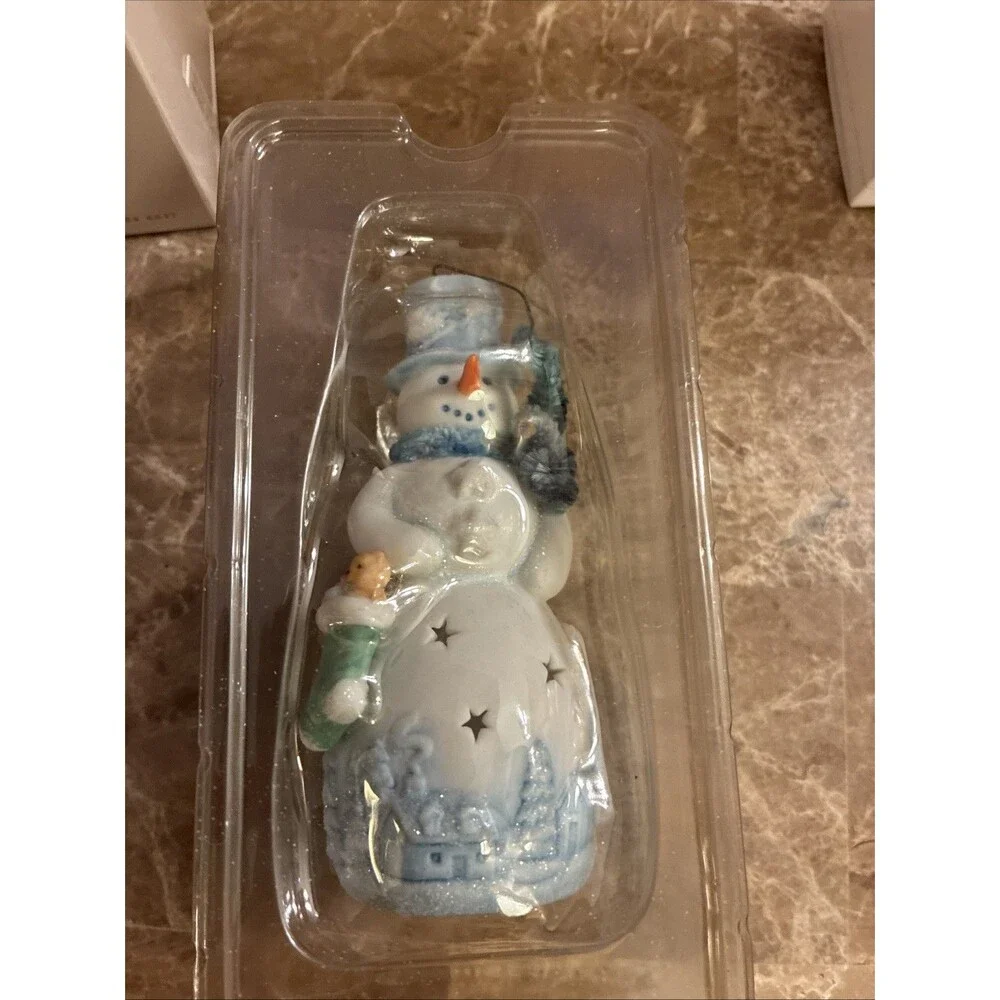 Hallmark Keepsake 2008 Porcelain Christmas Snowman Ornament Stanley T. Starr
